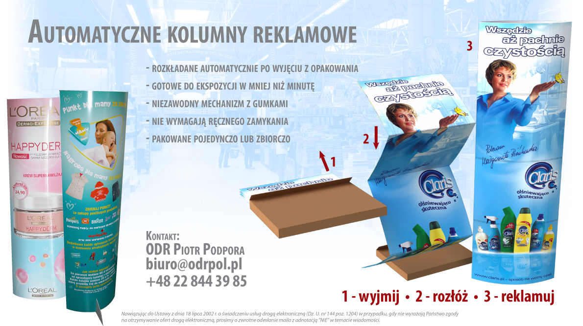 Automatyczne kolumny reklamowe